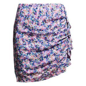 NWT Veronica Beard Spencer Side Ruched Skirt Floral Size 14